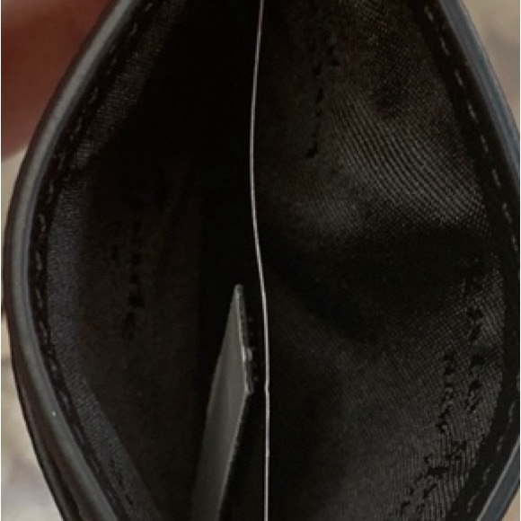 Kate Spade Black Card Holder with Pink and White Floral Design - Picture 5 of 9